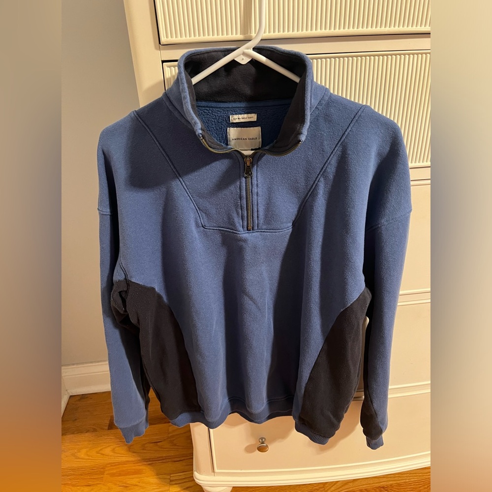 American Eagle Blue Quarter Zip